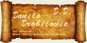 Danilo Drobilović vizit kartica